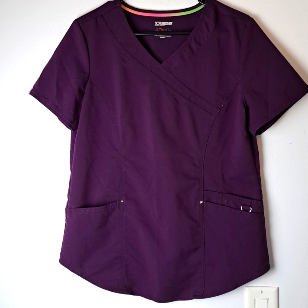 NWOT Scrubstar Purple Flex Scrub Top, Scrubs, Scrubstar Ultimate